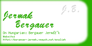 jermak bergauer business card